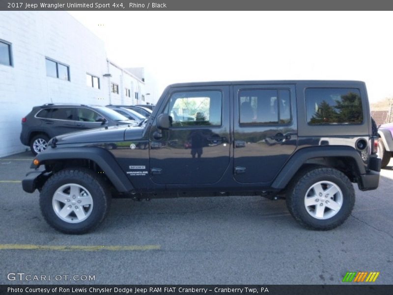 Rhino / Black 2017 Jeep Wrangler Unlimited Sport 4x4