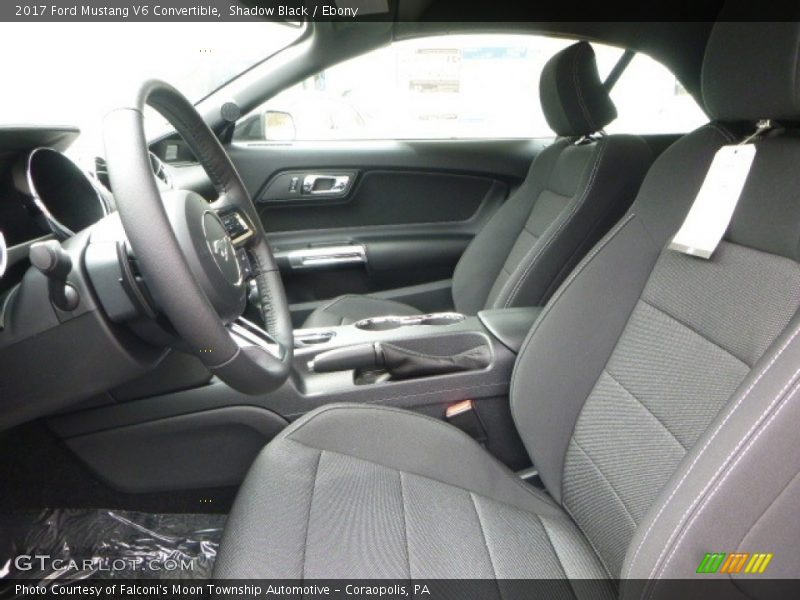 Shadow Black / Ebony 2017 Ford Mustang V6 Convertible