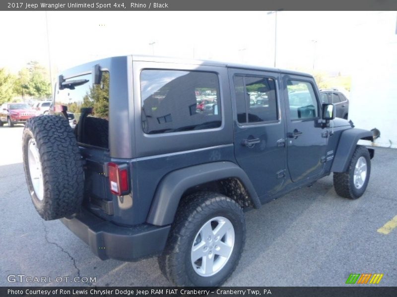 Rhino / Black 2017 Jeep Wrangler Unlimited Sport 4x4