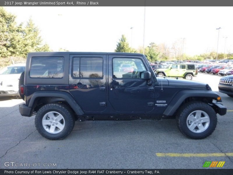 Rhino / Black 2017 Jeep Wrangler Unlimited Sport 4x4