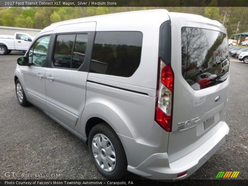 Silver / Medium Stone 2017 Ford Transit Connect XLT Wagon