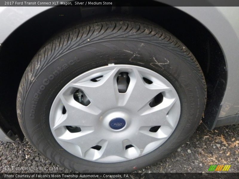 Silver / Medium Stone 2017 Ford Transit Connect XLT Wagon