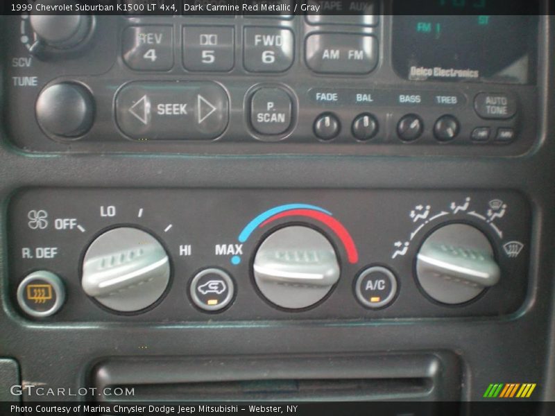 Dark Carmine Red Metallic / Gray 1999 Chevrolet Suburban K1500 LT 4x4