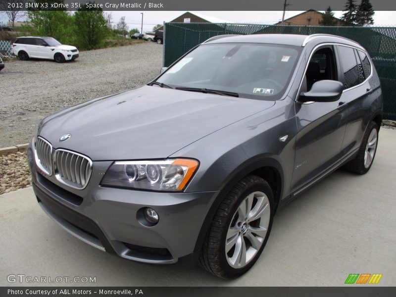 Space Gray Metallic / Black 2012 BMW X3 xDrive 35i