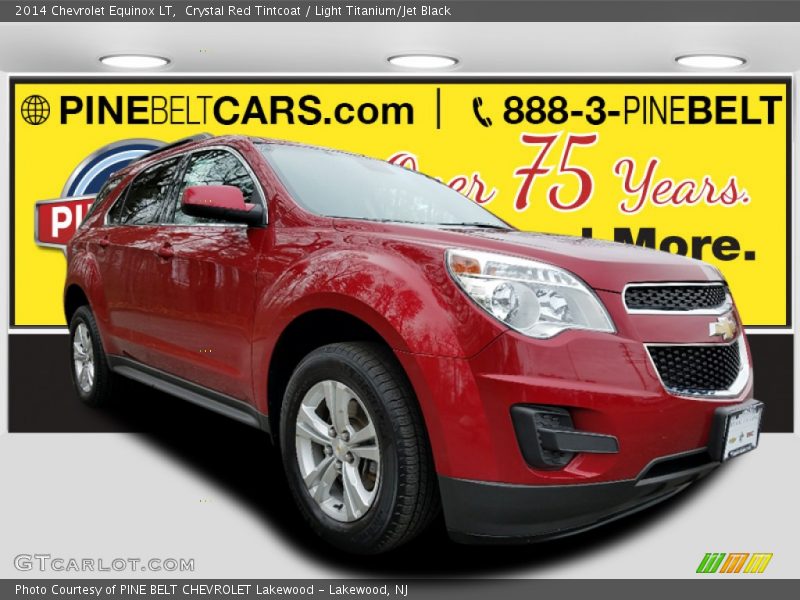 Crystal Red Tintcoat / Light Titanium/Jet Black 2014 Chevrolet Equinox LT