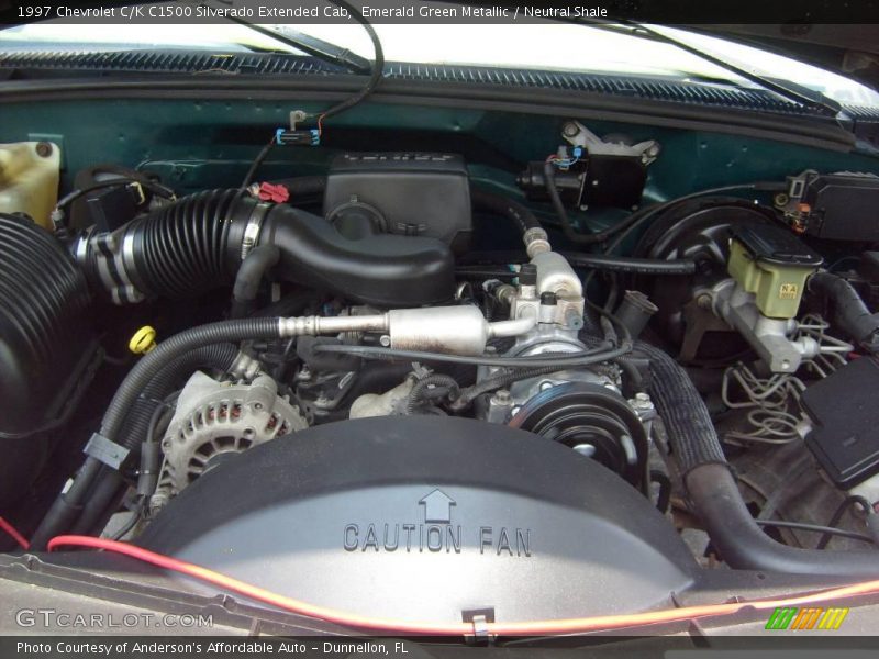 Emerald Green Metallic / Neutral Shale 1997 Chevrolet C/K C1500 Silverado Extended Cab