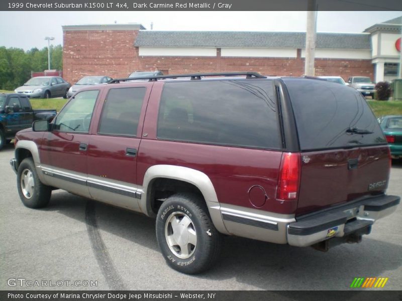 Dark Carmine Red Metallic / Gray 1999 Chevrolet Suburban K1500 LT 4x4