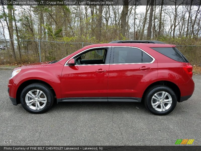 Crystal Red Tintcoat / Light Titanium/Jet Black 2014 Chevrolet Equinox LT
