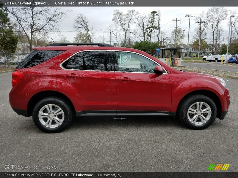 Crystal Red Tintcoat / Light Titanium/Jet Black 2014 Chevrolet Equinox LT