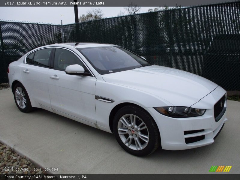 Polaris White / Latte 2017 Jaguar XE 20d Premium AWD