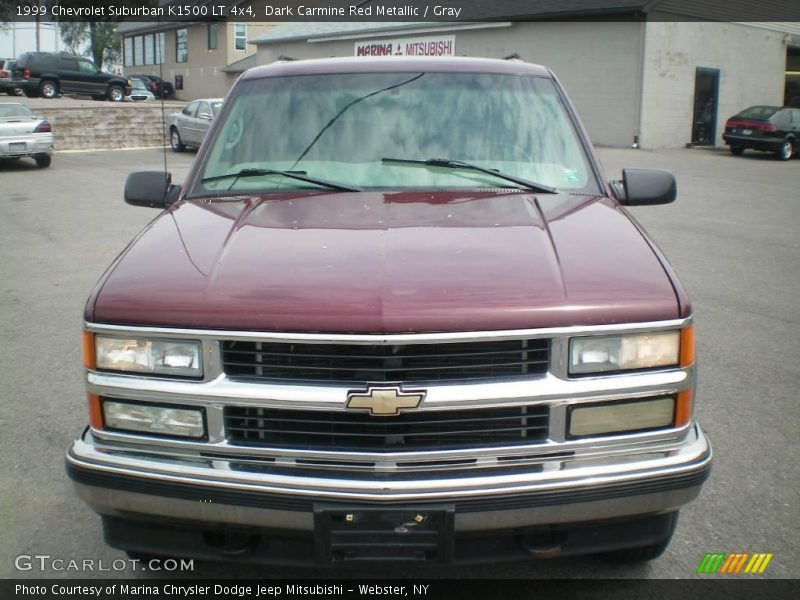 Dark Carmine Red Metallic / Gray 1999 Chevrolet Suburban K1500 LT 4x4