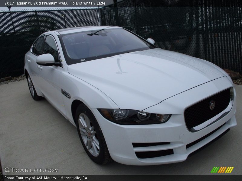 Polaris White / Latte 2017 Jaguar XE 20d Premium AWD