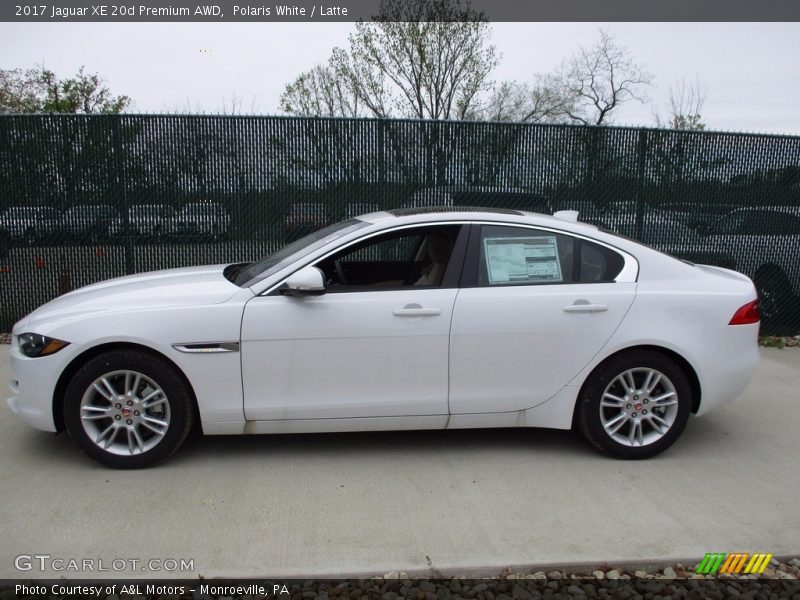 Polaris White / Latte 2017 Jaguar XE 20d Premium AWD