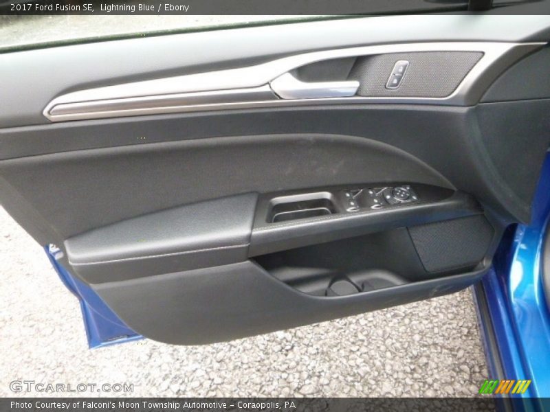 Lightning Blue / Ebony 2017 Ford Fusion SE