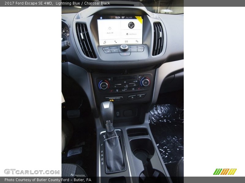Lightning Blue / Charcoal Black 2017 Ford Escape SE 4WD