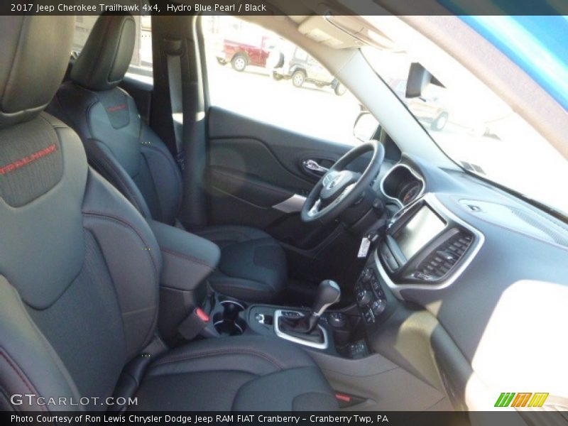 Hydro Blue Pearl / Black 2017 Jeep Cherokee Trailhawk 4x4