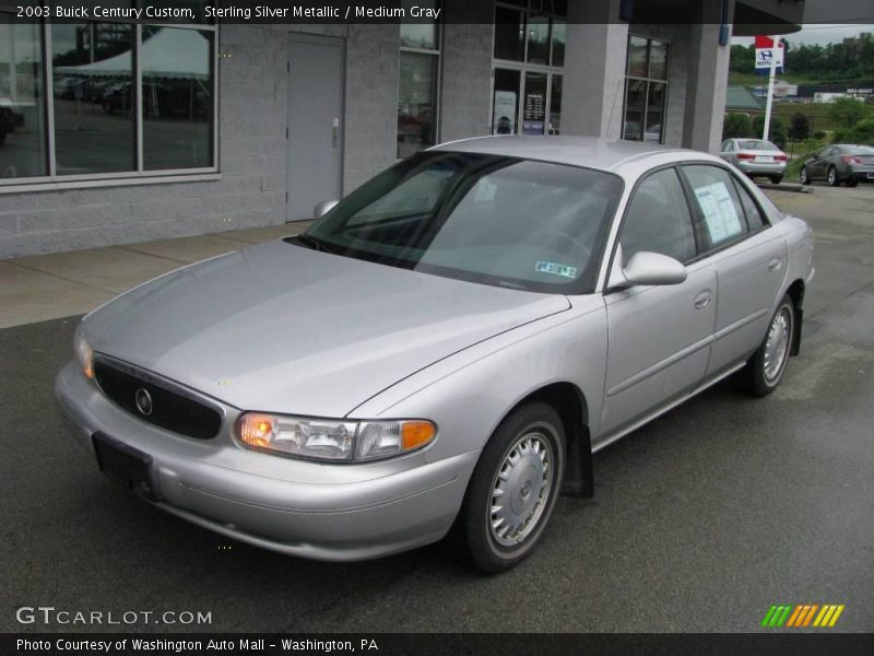 Sterling Silver Metallic / Medium Gray 2003 Buick Century Custom