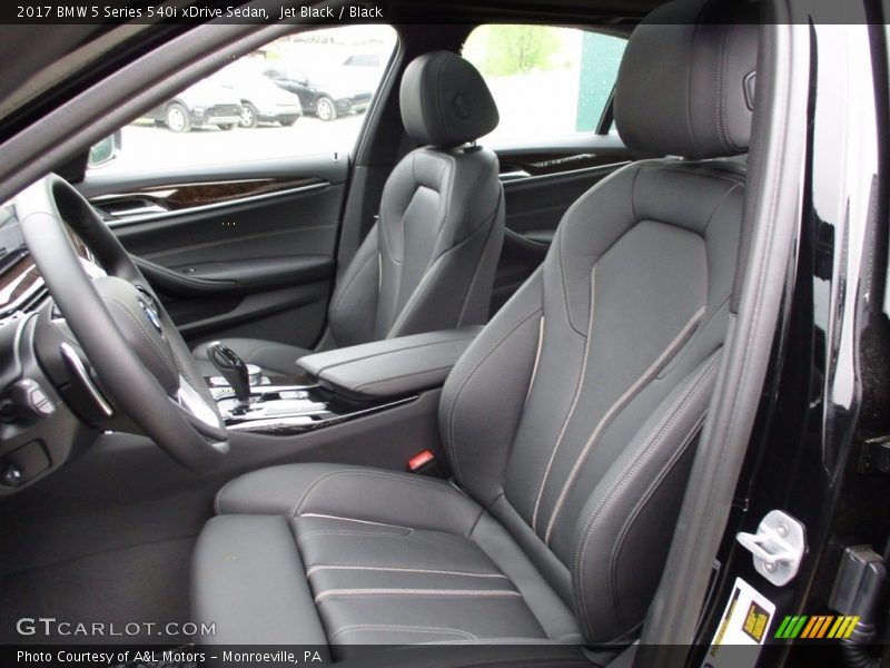 Front Seat of 2017 5 Series 540i xDrive Sedan