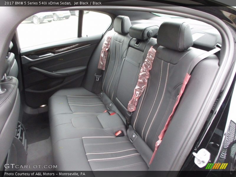 Rear Seat of 2017 5 Series 540i xDrive Sedan