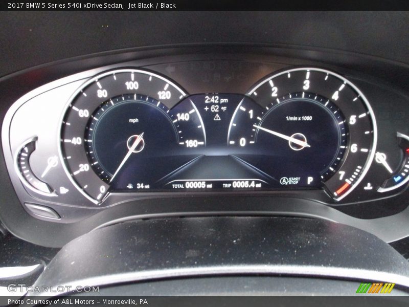  2017 5 Series 540i xDrive Sedan 540i xDrive Sedan Gauges