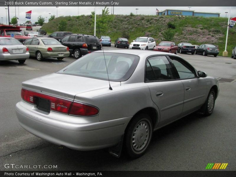 Sterling Silver Metallic / Medium Gray 2003 Buick Century Custom