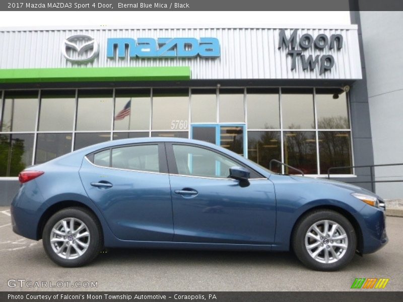 Eternal Blue Mica / Black 2017 Mazda MAZDA3 Sport 4 Door