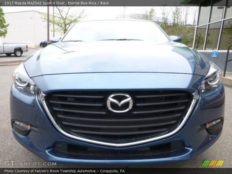 Eternal Blue Mica / Black 2017 Mazda MAZDA3 Sport 4 Door