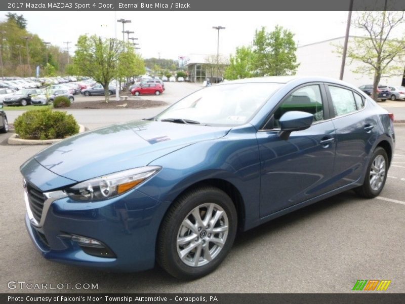 Eternal Blue Mica / Black 2017 Mazda MAZDA3 Sport 4 Door