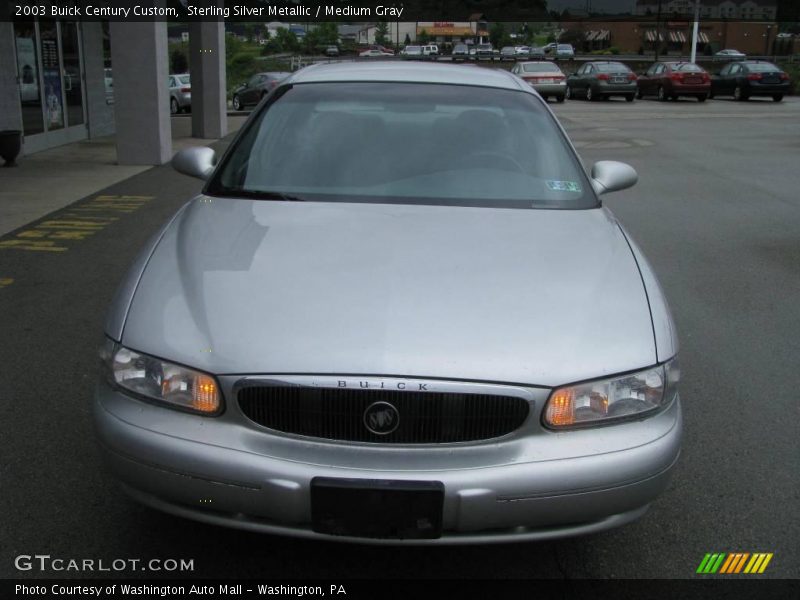 Sterling Silver Metallic / Medium Gray 2003 Buick Century Custom