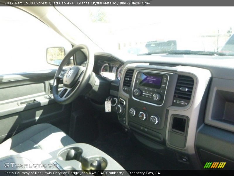 Granite Crystal Metallic / Black/Diesel Gray 2017 Ram 1500 Express Quad Cab 4x4