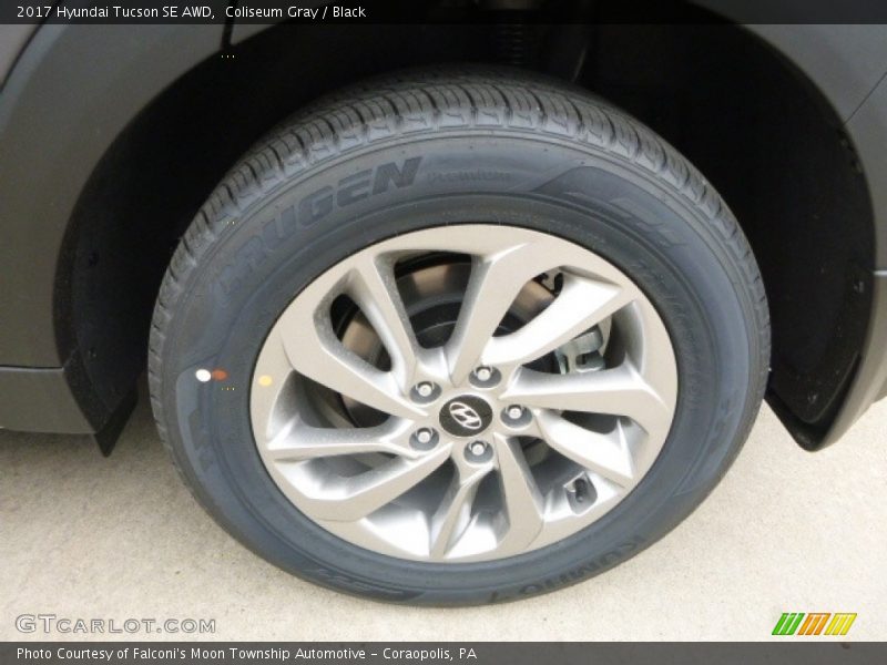 Coliseum Gray / Black 2017 Hyundai Tucson SE AWD