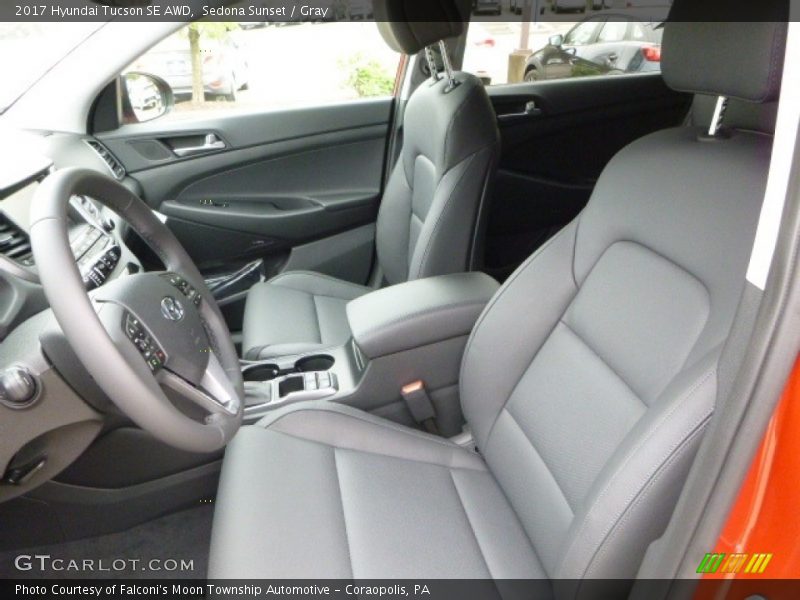 Sedona Sunset / Gray 2017 Hyundai Tucson SE AWD