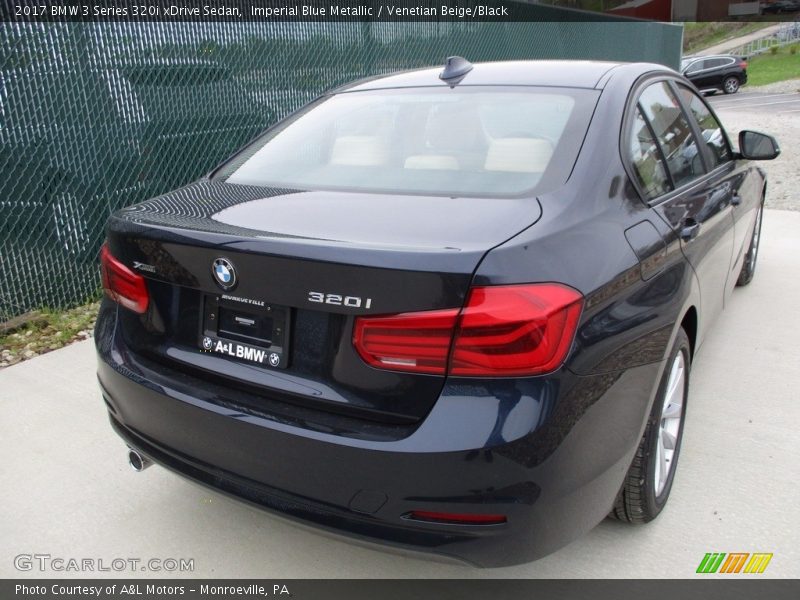 Imperial Blue Metallic / Venetian Beige/Black 2017 BMW 3 Series 320i xDrive Sedan