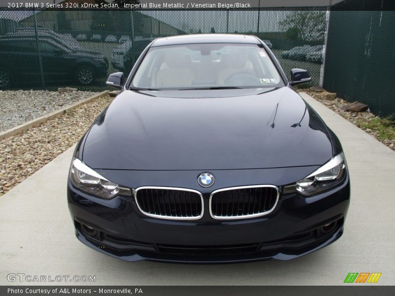 Imperial Blue Metallic / Venetian Beige/Black 2017 BMW 3 Series 320i xDrive Sedan