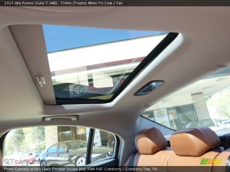 Sunroof of 2017 Giulia Ti AWD