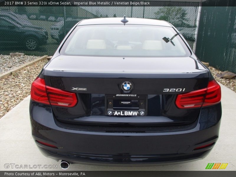 Imperial Blue Metallic / Venetian Beige/Black 2017 BMW 3 Series 320i xDrive Sedan