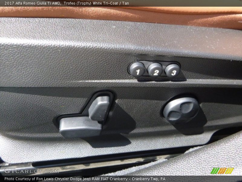 Trofeo (Trophy) White Tri-Coat / Tan 2017 Alfa Romeo Giulia Ti AWD