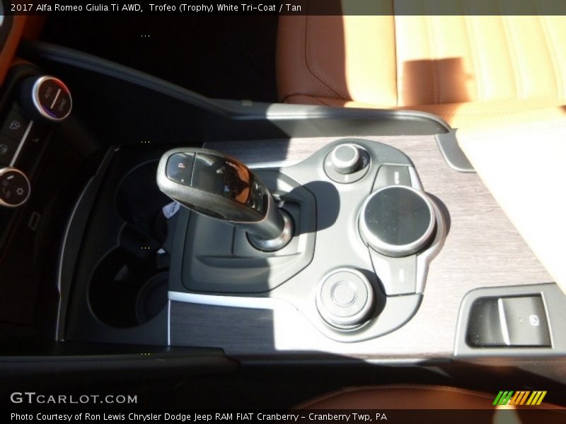 Trofeo (Trophy) White Tri-Coat / Tan 2017 Alfa Romeo Giulia Ti AWD