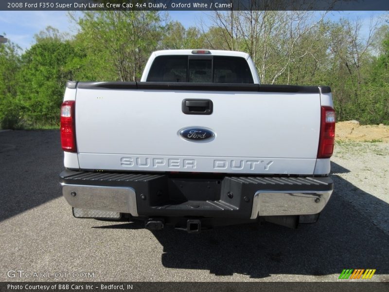 Oxford White / Camel 2008 Ford F350 Super Duty Lariat Crew Cab 4x4 Dually