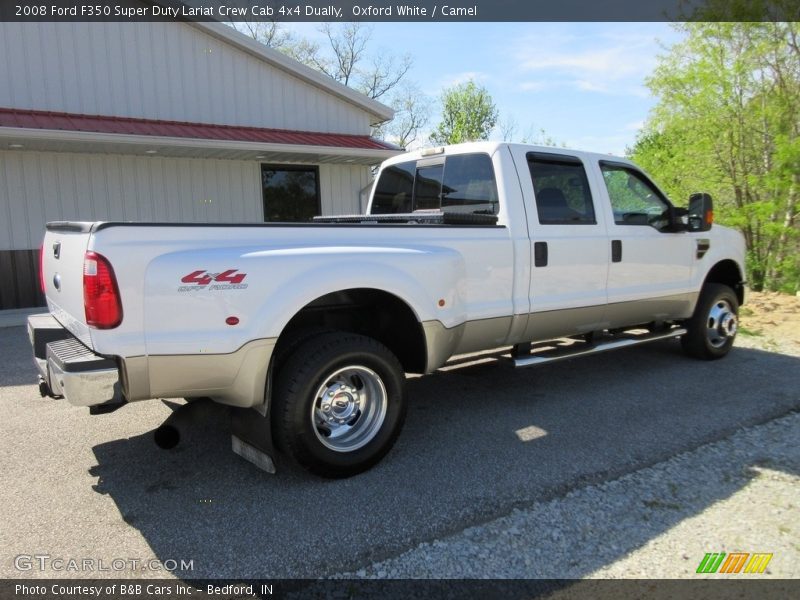 Oxford White / Camel 2008 Ford F350 Super Duty Lariat Crew Cab 4x4 Dually