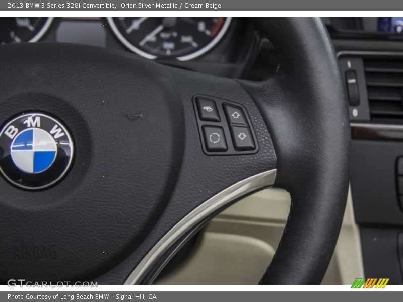 Orion Silver Metallic / Cream Beige 2013 BMW 3 Series 328i Convertible