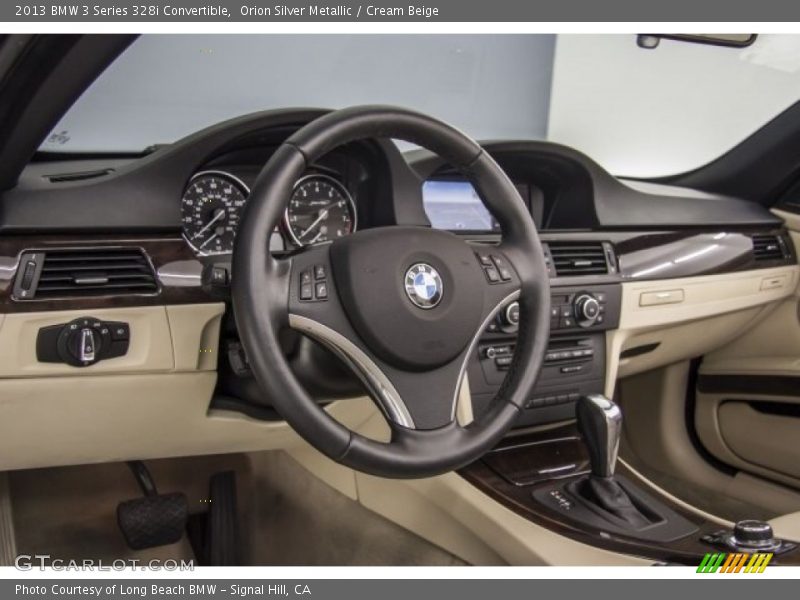 Orion Silver Metallic / Cream Beige 2013 BMW 3 Series 328i Convertible