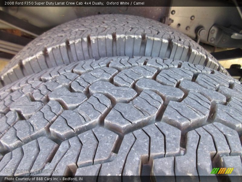 Oxford White / Camel 2008 Ford F350 Super Duty Lariat Crew Cab 4x4 Dually