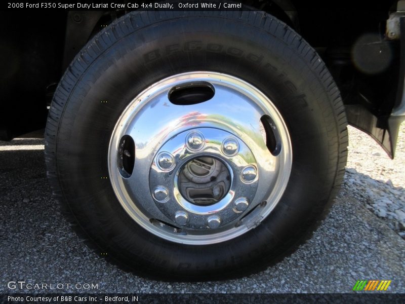 Oxford White / Camel 2008 Ford F350 Super Duty Lariat Crew Cab 4x4 Dually