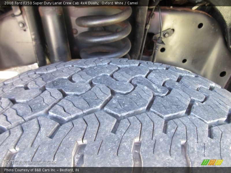 Oxford White / Camel 2008 Ford F350 Super Duty Lariat Crew Cab 4x4 Dually