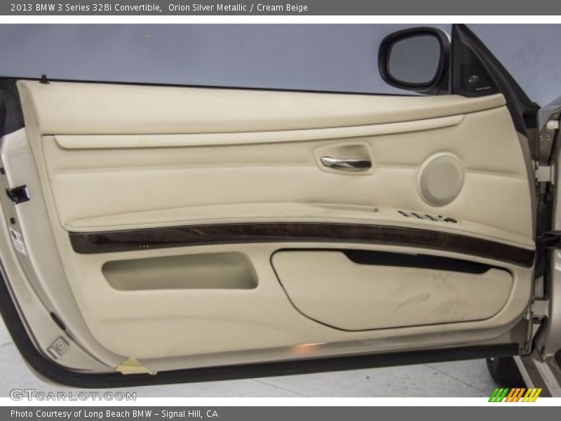 Orion Silver Metallic / Cream Beige 2013 BMW 3 Series 328i Convertible