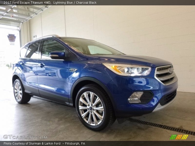 Lightning Blue / Charcoal Black 2017 Ford Escape Titanium 4WD
