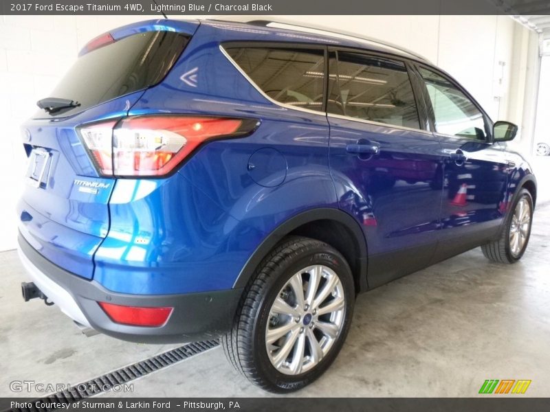 Lightning Blue / Charcoal Black 2017 Ford Escape Titanium 4WD