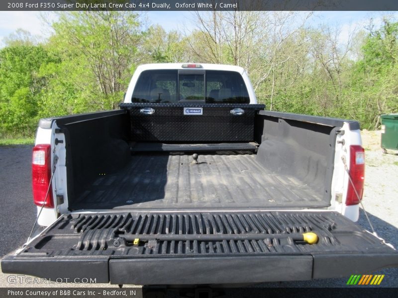 Oxford White / Camel 2008 Ford F350 Super Duty Lariat Crew Cab 4x4 Dually