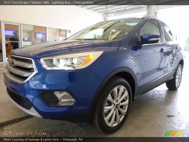 Lightning Blue / Charcoal Black 2017 Ford Escape Titanium 4WD